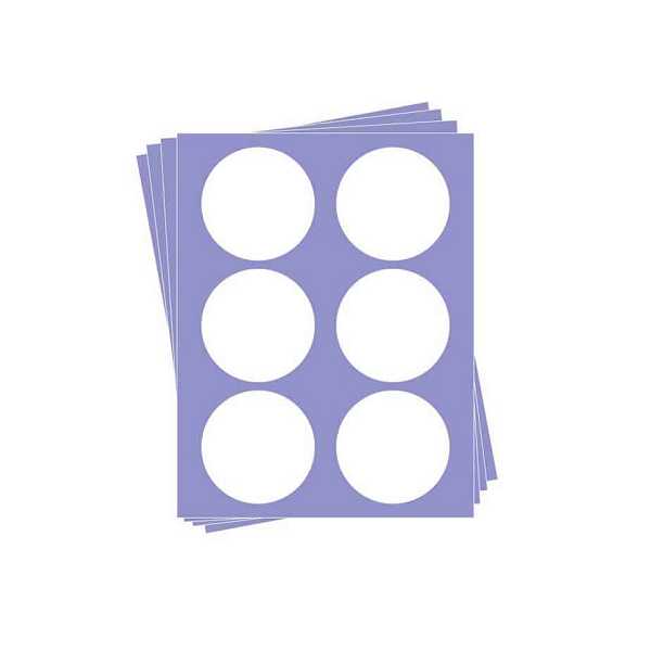 3" Round Frosting Sheets 6 per sheet 24 CT