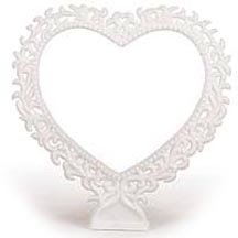 7" Lacy Hearts 6 CT