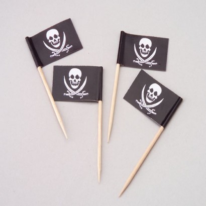 Pirate Flag Picks 2 1/2" 144 CT