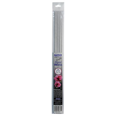 Flower Wires White 24 Gauge 50 CT