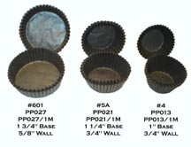 #5A Brown Candy Cups 1 1/4" Base 3/4" Wall approx 26,000 CT mini standard
