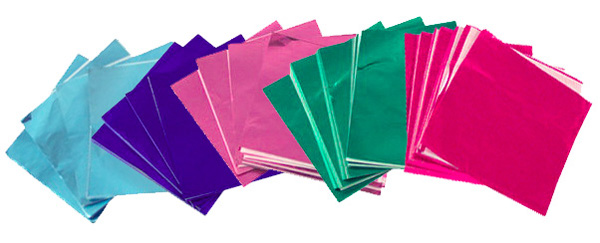 Foil Wrappers Lt Blue 3" x 3" 500 CT