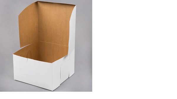8" x 8" x 5" White Cake Box 100 CT