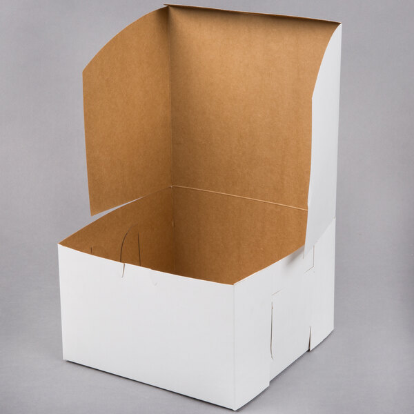 8" x 8" x 3" White Cake Box 250 CT