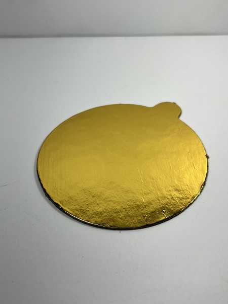 Mono Portion Round W/Tab 4" Gold/Black 500 CT - Image 2