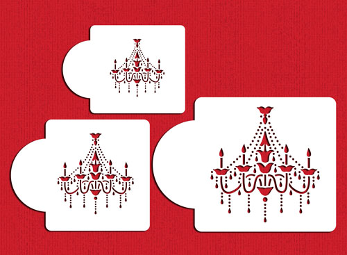Stencil Chandelier 3 PCS Set