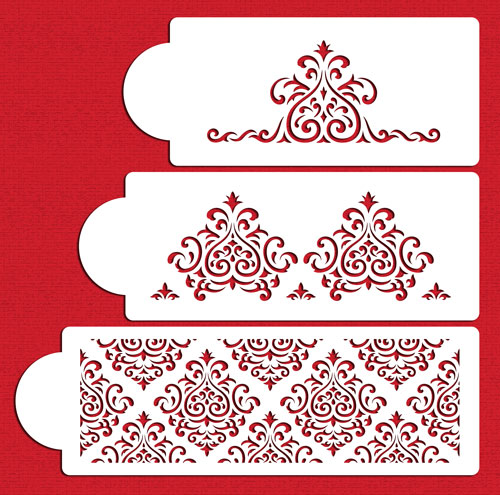 Stencil Elaine's Cake Set 3 CT