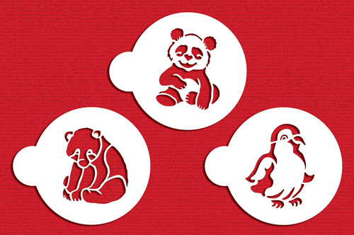 Stencil Penguin, Panda & Polar Bear