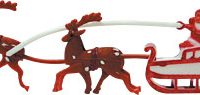 Santa & Sleigh Small 5 3/4" 48 CT