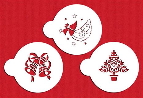 Stencil Christmas Stencil Cookie