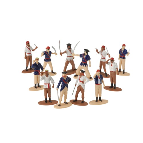 Pirate Figures 2 1/2" 12 CT