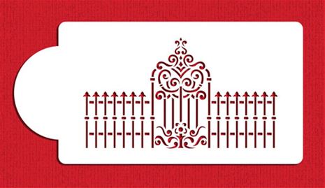 Stencil Victorian Gate & Fence