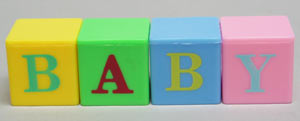 Baby Blocks Topper 1 1/8" 12 CT