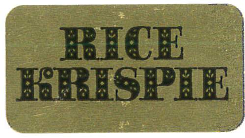 Rice Krispies Labels 500 CT