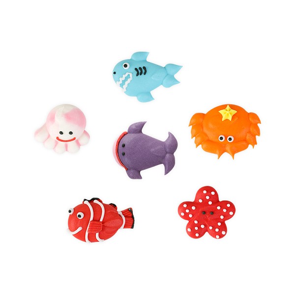 Sea Creatures Royal Icing 1" 144 CT