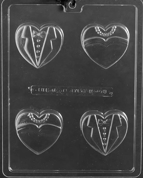 Bride & Groom Cookie Mold 4 CAV