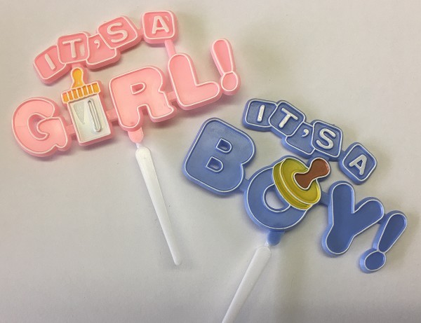 Its a Girl/Boy Plaque 24 CT