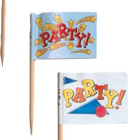 Party Flag Pick Assorted 144 CT