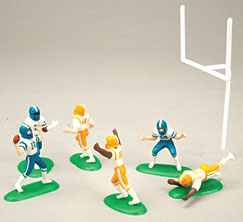 Football Players with Goalposts 5 1/2" 7 PCS Set 12 CT