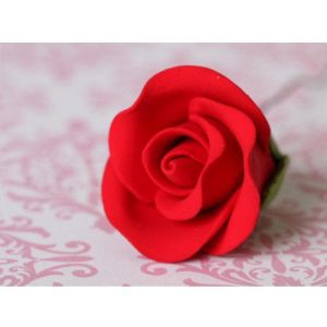 Tea Rose Red GP Sm 1″x 1″ 35 CT