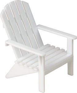 White Beach Chair Topper 3" 24 CT