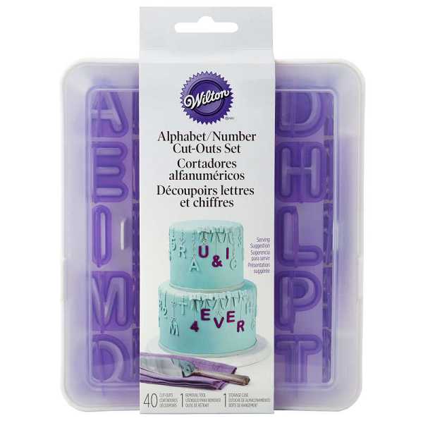 42 PCS Alphabet & Number Cut Outs with case