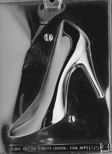 High Heel Shoe Candy Mold 1 CAV Side B