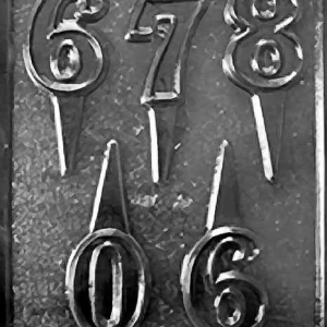 Number Picks 6-0  Candy Mold 5 CAV