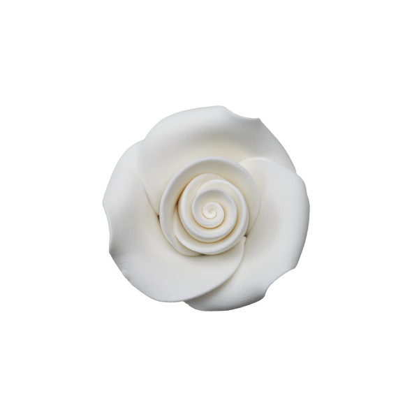 Sugarsoft Roses White 1.5" 72 CT