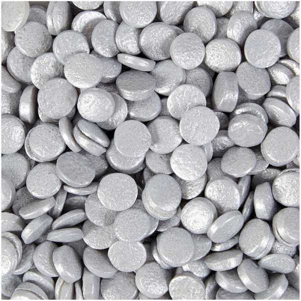 Dot Silver Sequins Edible 10 OZ