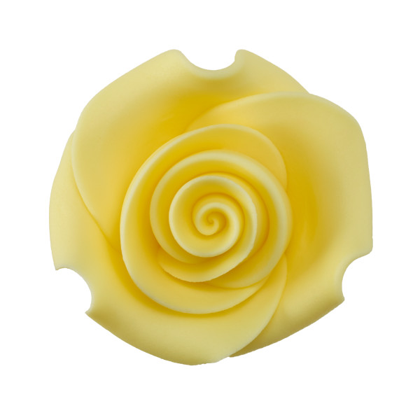 Sugarsoft Roses Yellow 1.5" Rose - Red 3 Free 72 CT
