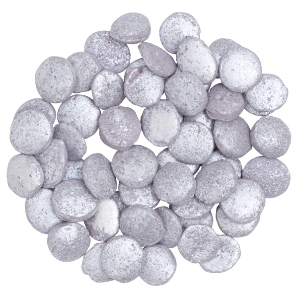 Silver Confetti Red 3 Free Quins 19 1/2 OZ