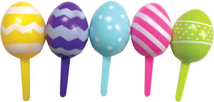 Easter Egg 3D pick 3" 72 CT