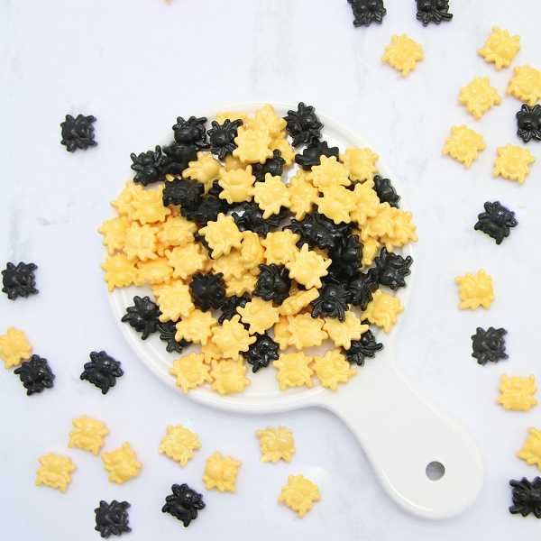 Spider Black and Yellow (Thick) Sprinkles 5 LB