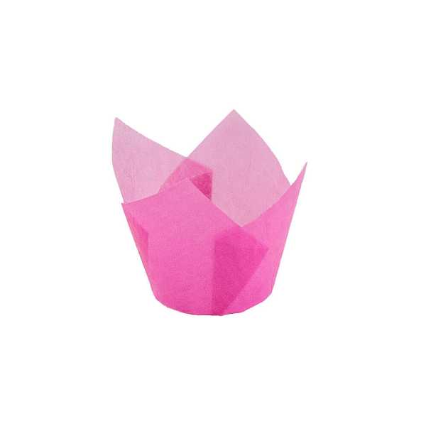 Pink Tulip Cup 2" Base 1 5/8" to 2 3/4" 200 CT