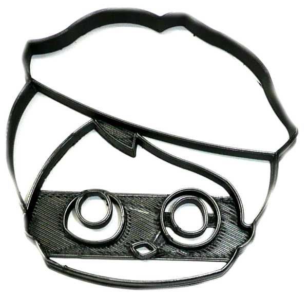 LOL Little Outrageous Littles Suprise Beatnik Babe Face Cookie Cutter