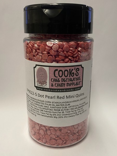 Dot Pearl Red Mini Quins 5 OZ - Image 2