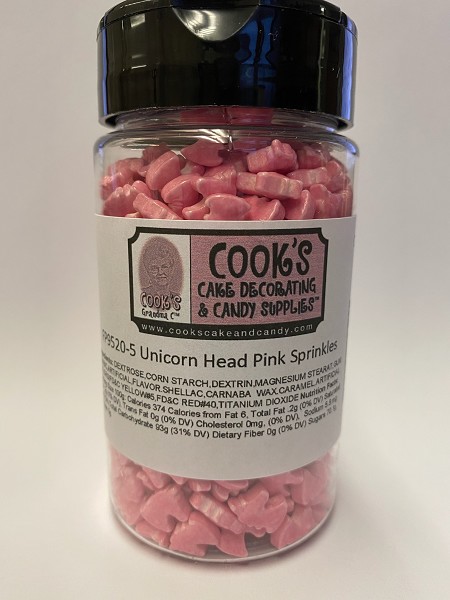 Unicorn Head Pink Sprinkles 5 OZ
