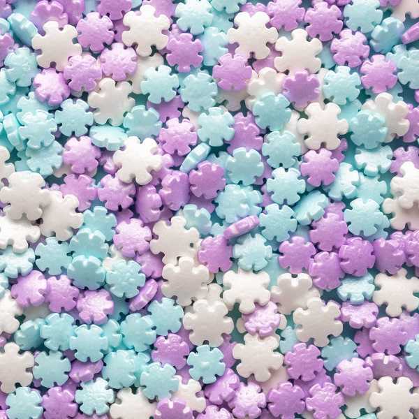Snowflake Shimmer BL,PU,White Sprinkles 1 LB