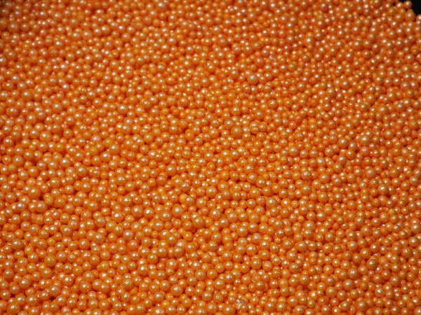 Orange Mini Pearl Beads 5 LB