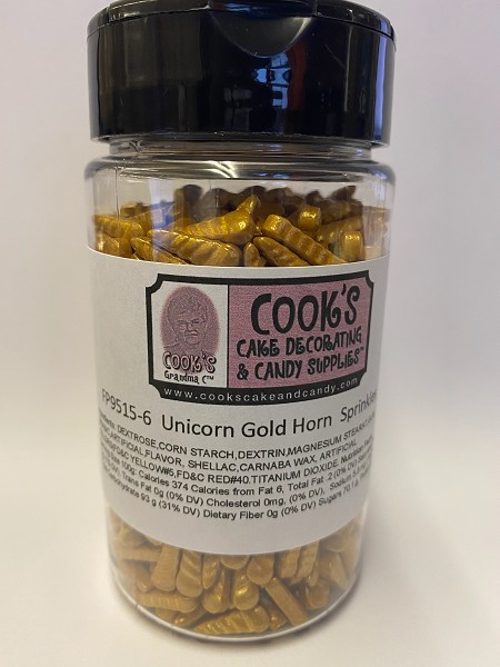 Unicorn Horns Gold Quins 15MM 6 OZ