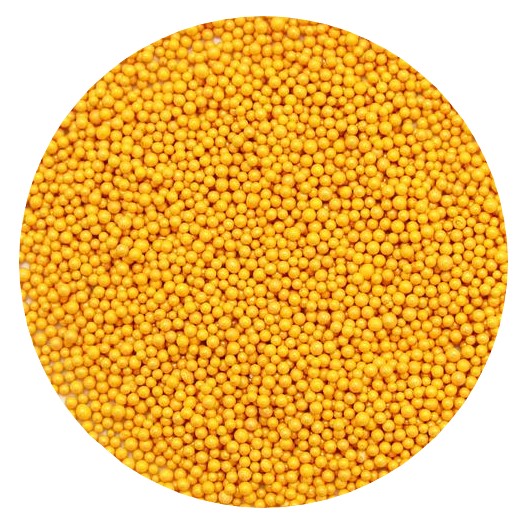 Gold Mini Metallic Beads 5 OZ