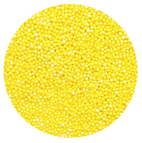 Yellow Mini Pearl Beads 5 OZ