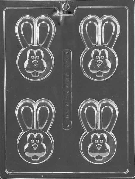 Bunny Cookie Candy Mold 4 CAV