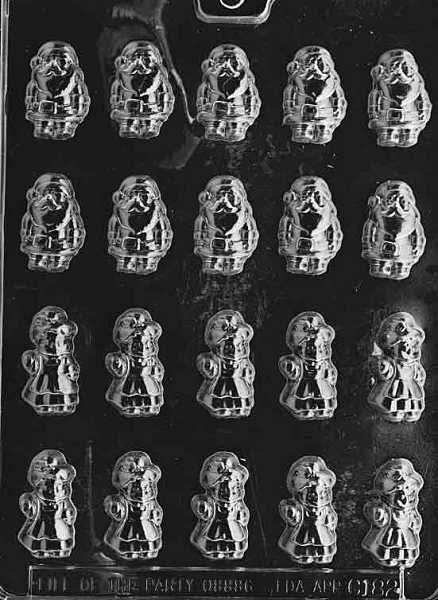 Mr. & Mrs Claus BS Candy Mold 20 CAV