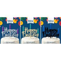 Happy Birthday Assortment Candle Holder Pick 12 CT