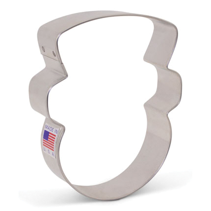Snowman Face Cookie Cutter 4 1/4"