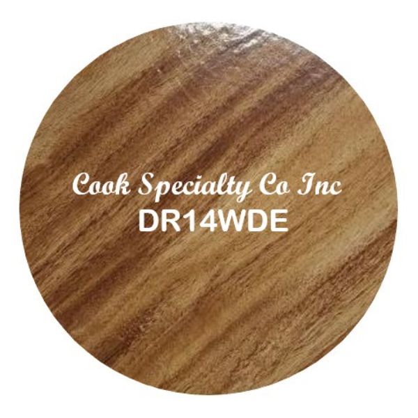 14" Wood Grain Round Drum EA