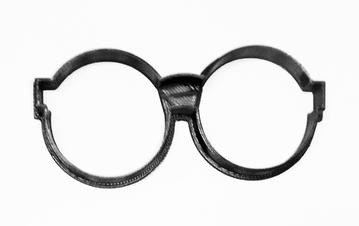Round Glasses Cookie Cutter