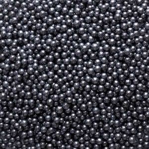 Silver Metallic Beads (4mm) 1 LB
